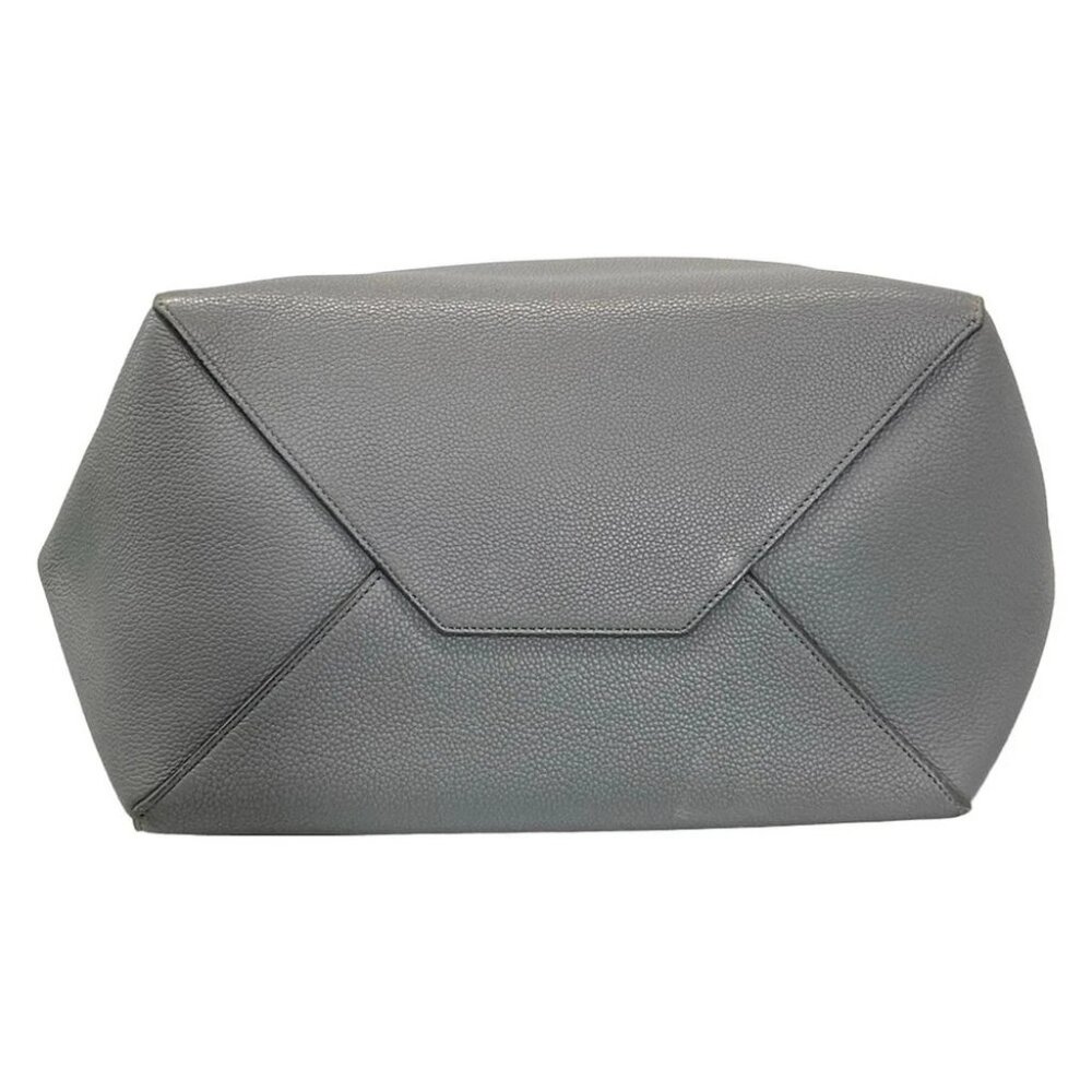 CELINE Cabas Phantom Small With Belt 189023TNI.09GM Gray Soft grained calfskin - Picture 5 of 14